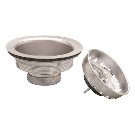 Keeney Mfg Plumb Pak Chrome Plastic/Stainless Steel Sink Strainer PP8PC